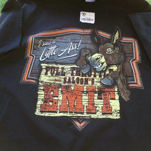 Harley-Davidson  Full Throttle Saloon Sturgis Bar "I saw a Little Ass"  T-Shirt